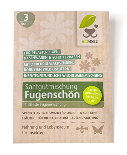 Biobalu Fugenschön - Trittfeste Fugenmischung für Pflasterfugen, Rasenwaben & Schotterrasen Biobalu Fugenschön - Trittfeste Fugenmischung für Pflasterfugen, Rasenwaben & Schotterrasen