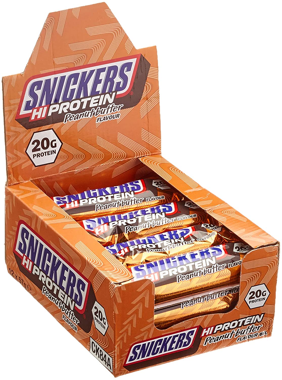 Snickers Hi Protein Riegel 12 x 55g Snickers Hi Protein Riegel 12 x 55g