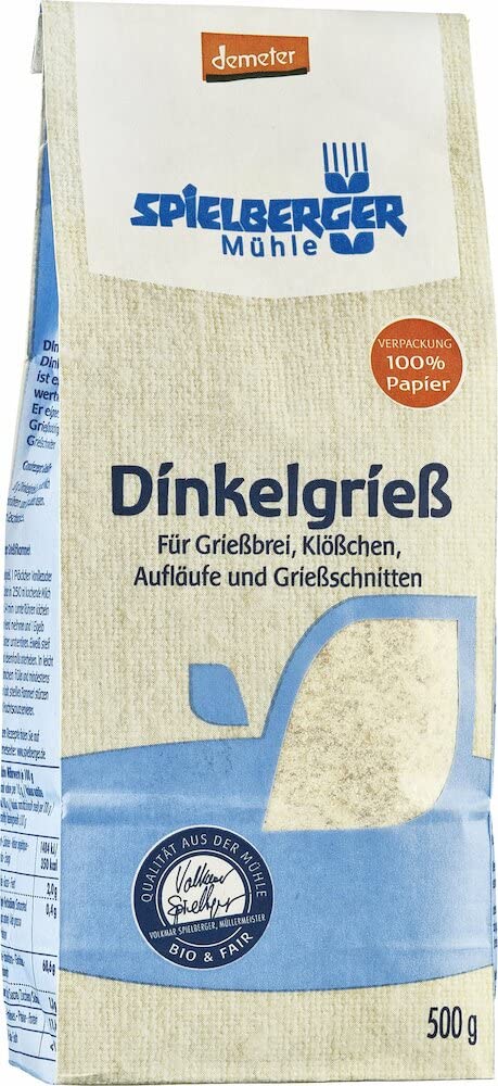Spielberger Bio Dinkelgrieß, demeter(500g)