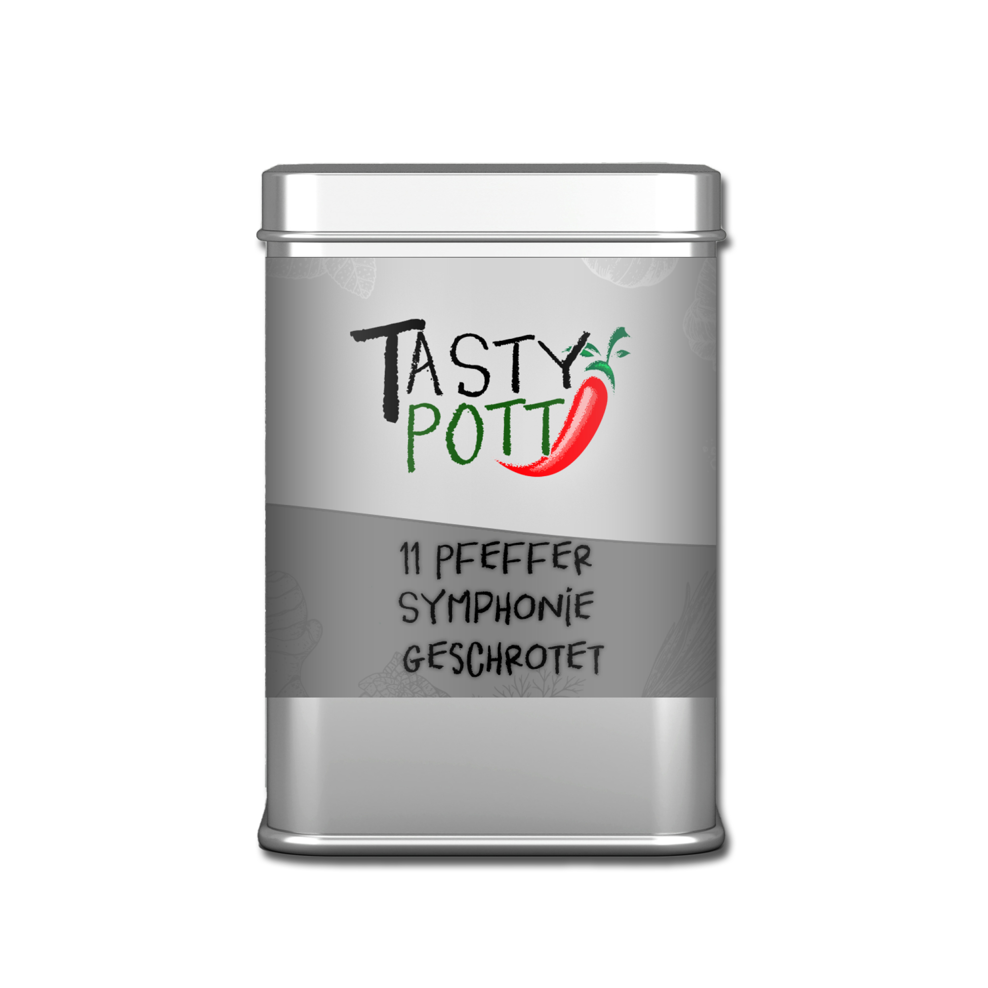 11 Pfeffer Symphonie - Pfeffermischung - 60g Dose von Tasty Pott 11 Pfeffer Symphonie - Pfeffermischung - 60g Dose von Tasty Pott