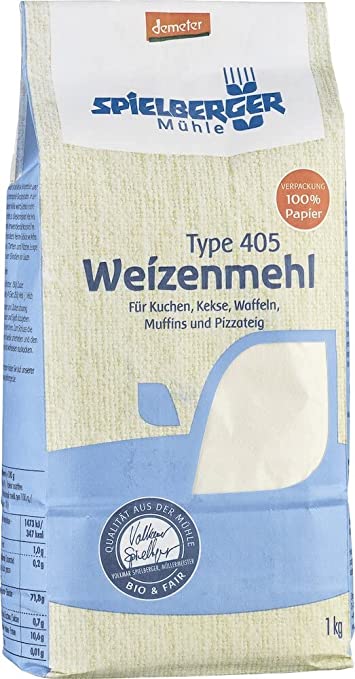 Spielberger Bio Weizenmehl 405 demeter (6x1kg) Spielberger Bio Weizenmehl 405 demeter (6x1kg)