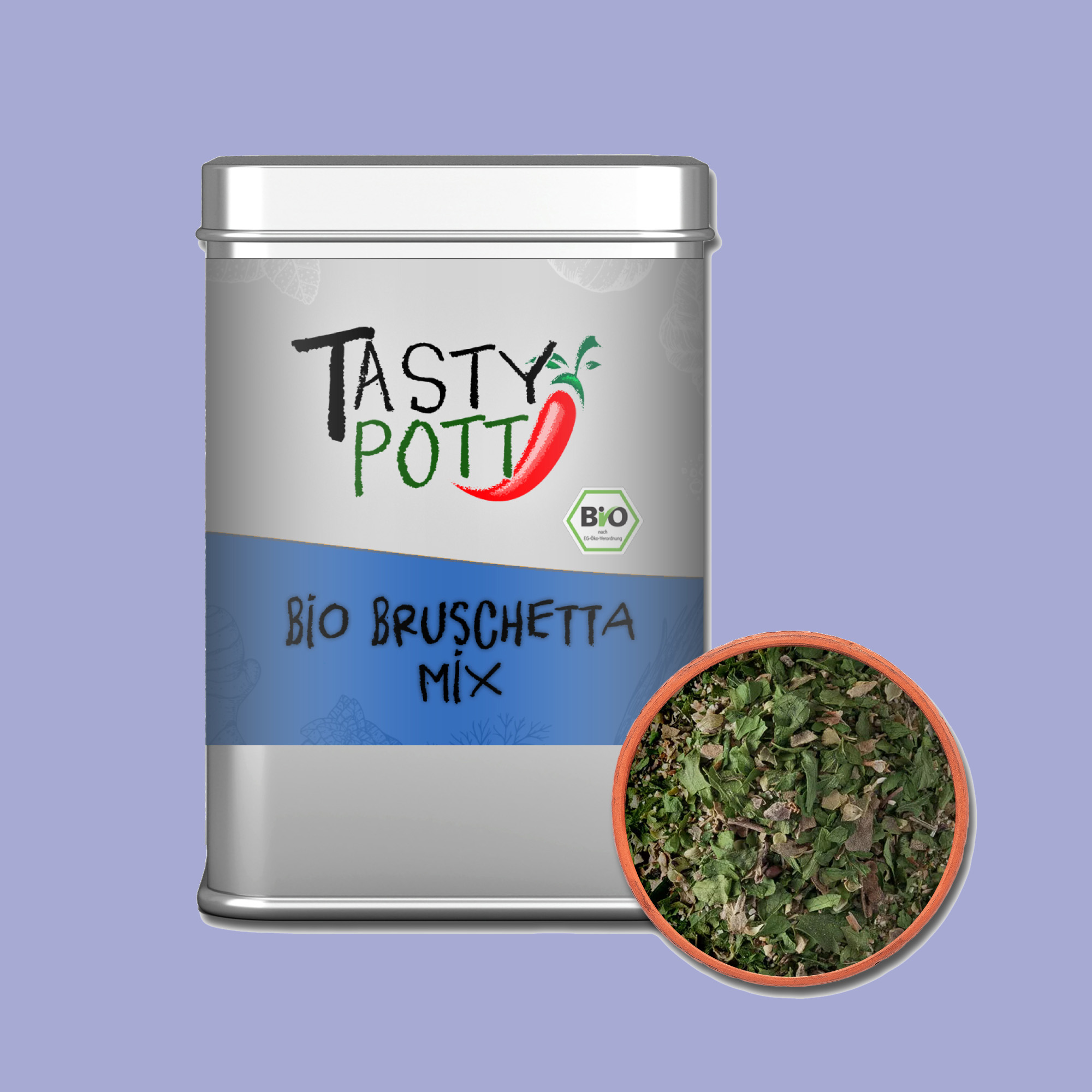 Bruschetta Mix - Bio Bruschetta Gewürzmischung | 90g Tasty Pott