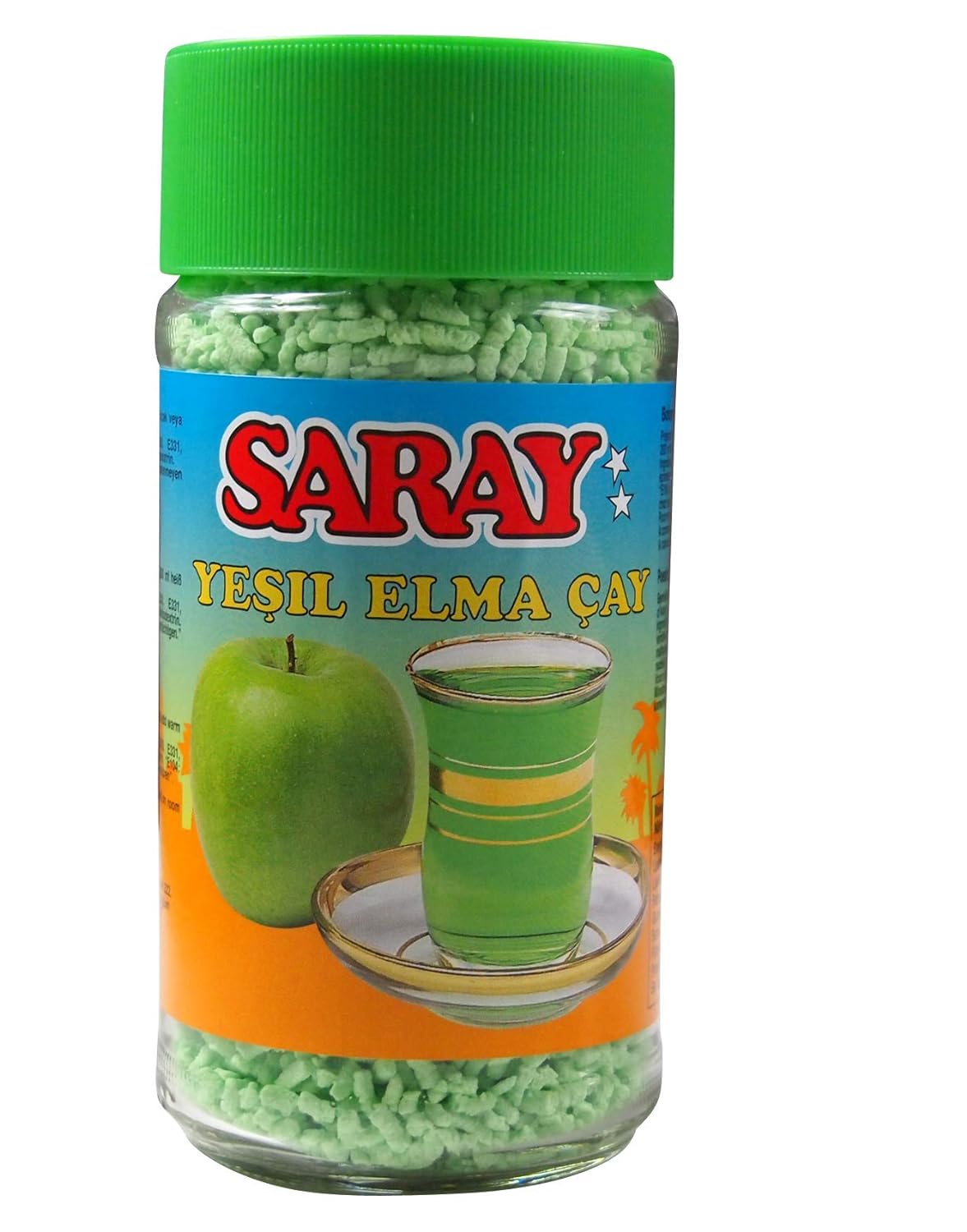 Saray Instant Tee mit grüner Apfelgeschmack Tee (12x200g) Saray Instant Tee mit grüner Apfelgeschmack Tee (12x200g)