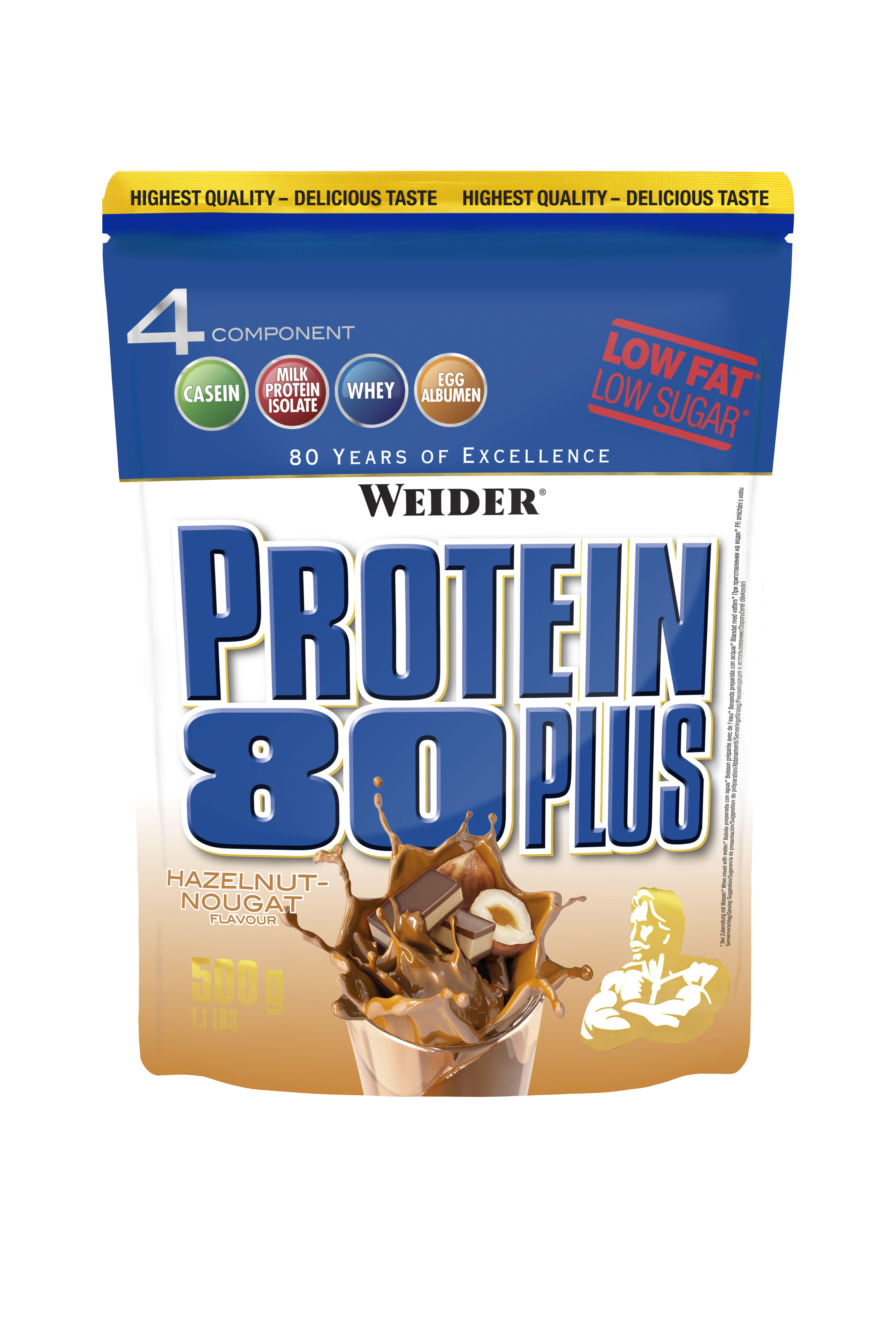 Weider Protein 80 Plus | Whey-Egg-Eiweiß | 2x 500g