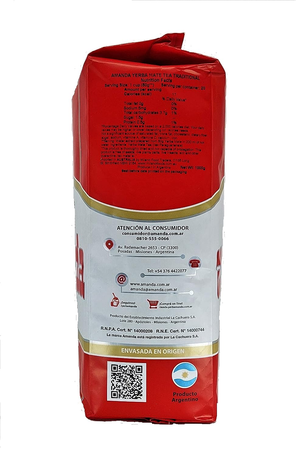 Amanda Mate Tee  Yerba Mate  - 1kg Amanda Mate Tee  Yerba Mate  - 1kg