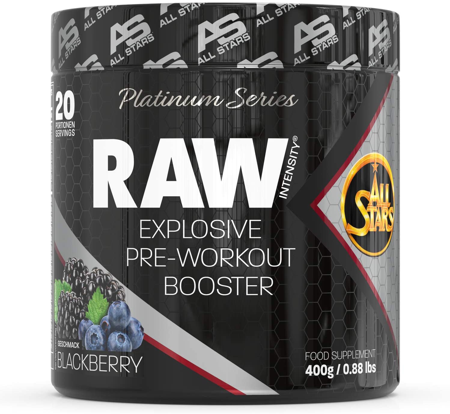 All Stars Raw Intensity Expiosive Pre-Workout Booster 400g