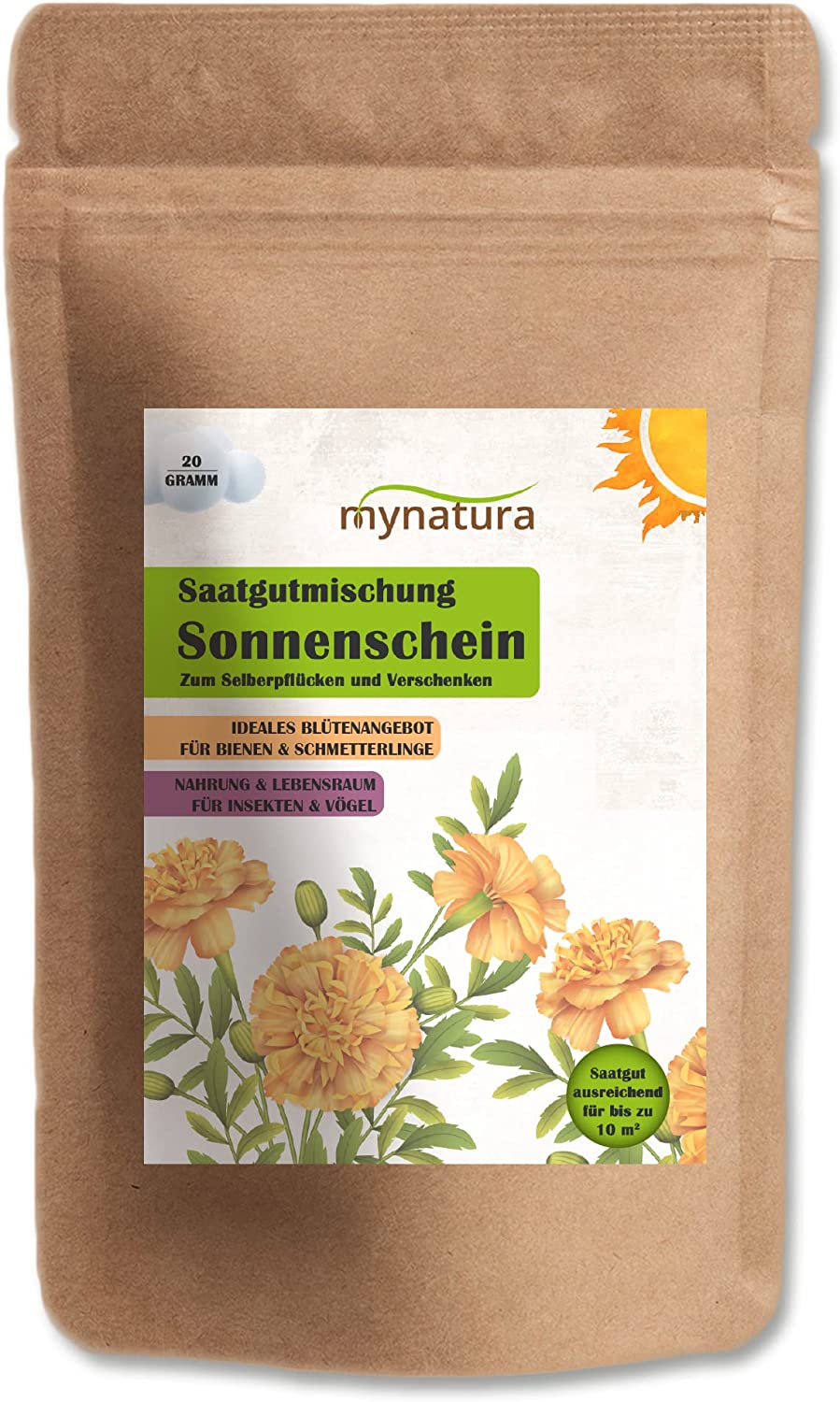 Mynatura Saatgutmischung Sonnenschein Ringelblumen Pflanzensamen 3x20g Mynatura Saatgutmischung Sonnenschein Ringelblumen Pflanzensamen 3x20g
