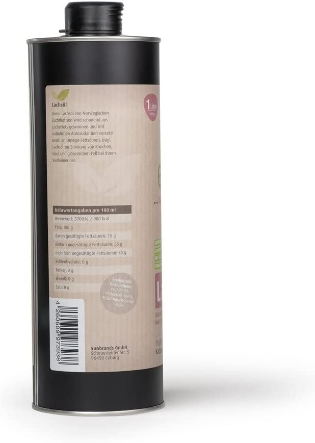 Biobalu Lachsöl 1000ml aus nachhaltigem Fischfang Biobalu Lachsöl 1000ml aus nachhaltigem Fischfang