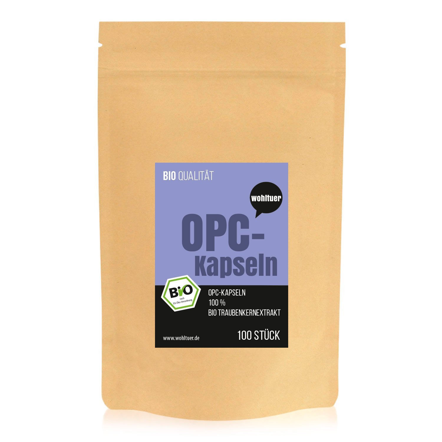Wohltuer Bio OPC Traubenkernextrakt 100 St. a 400mg