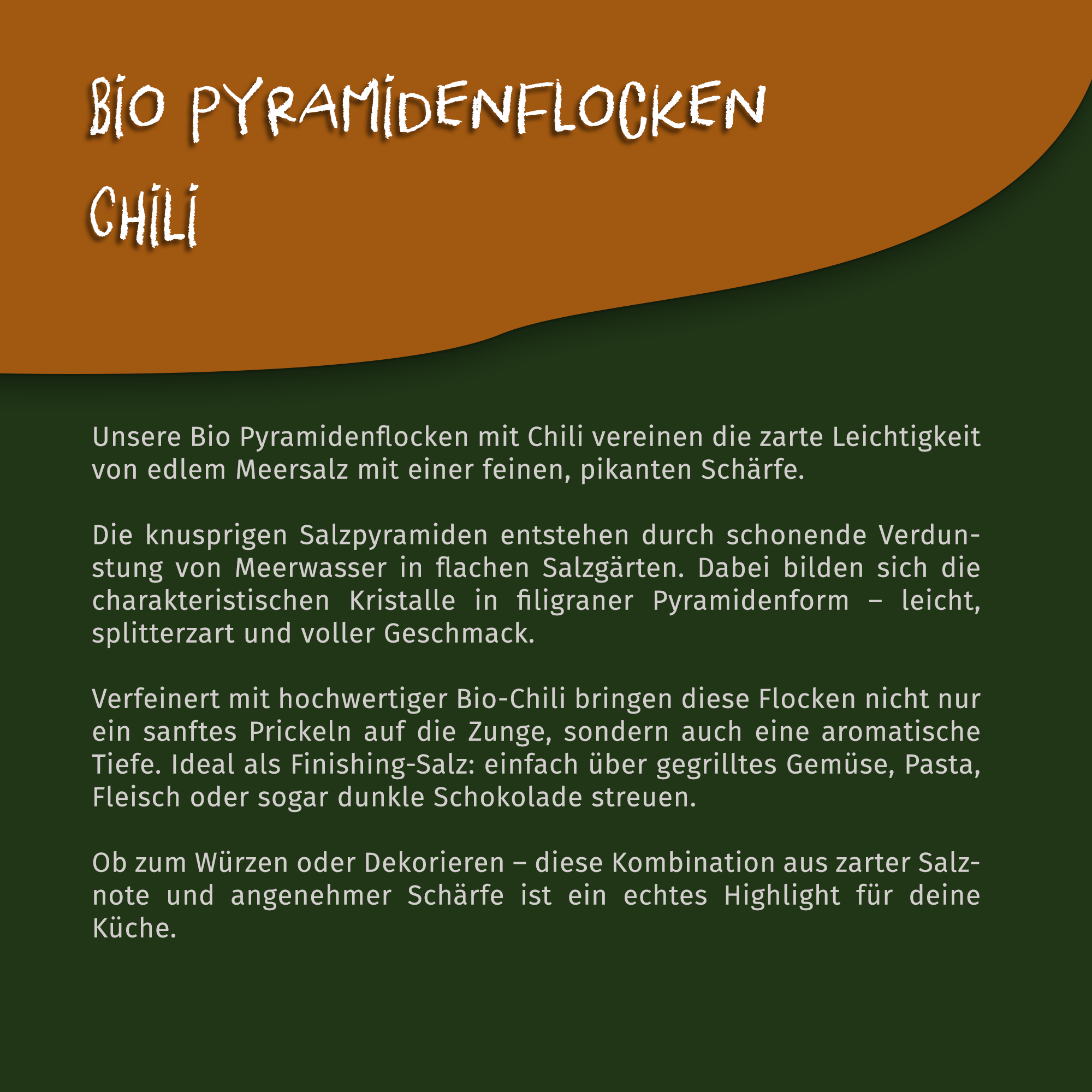 Pyramiden Flocken Chili - Bio Pyramidensalz | 85g Dose Tasty Pott 