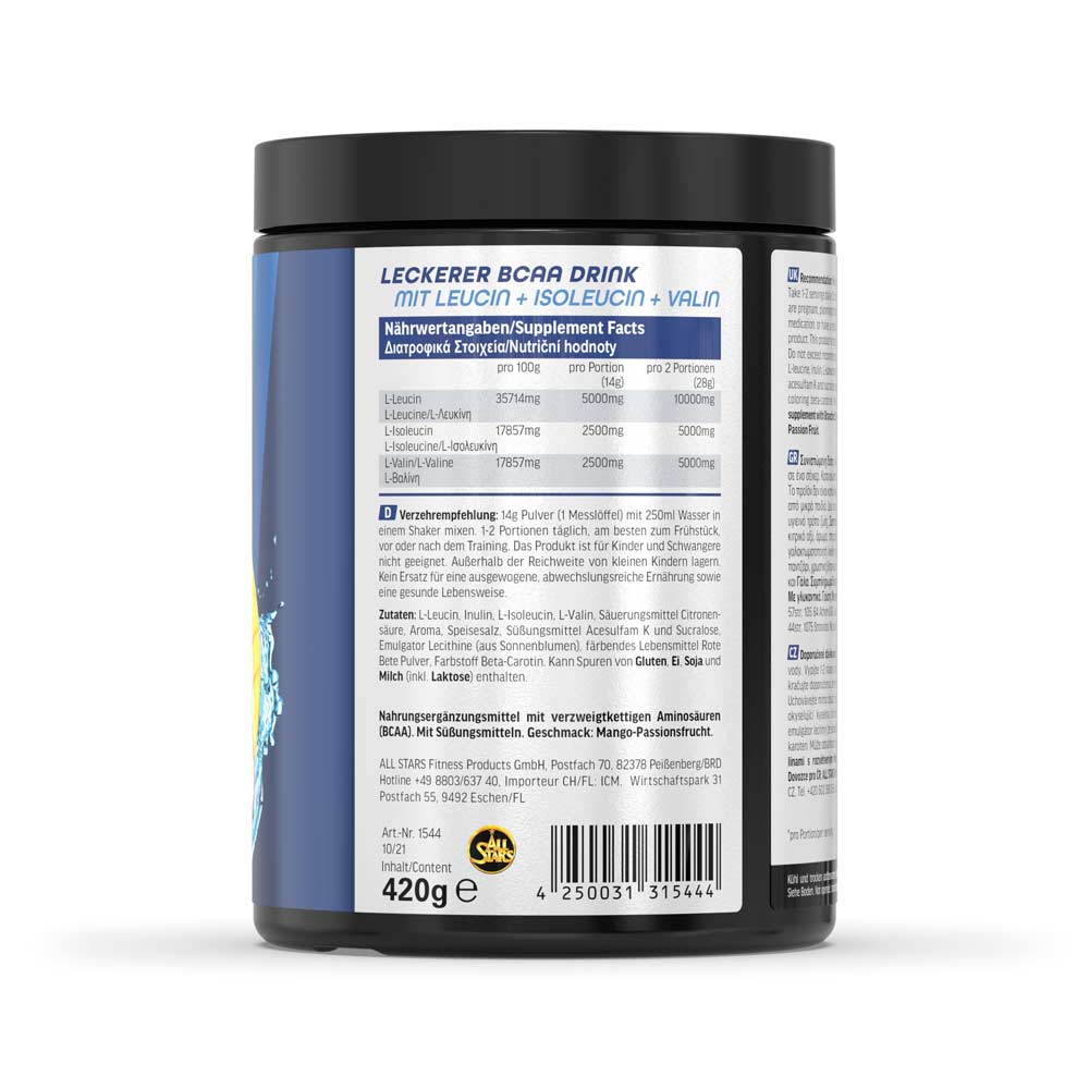 All Stars BCAA Powder 420g Dose