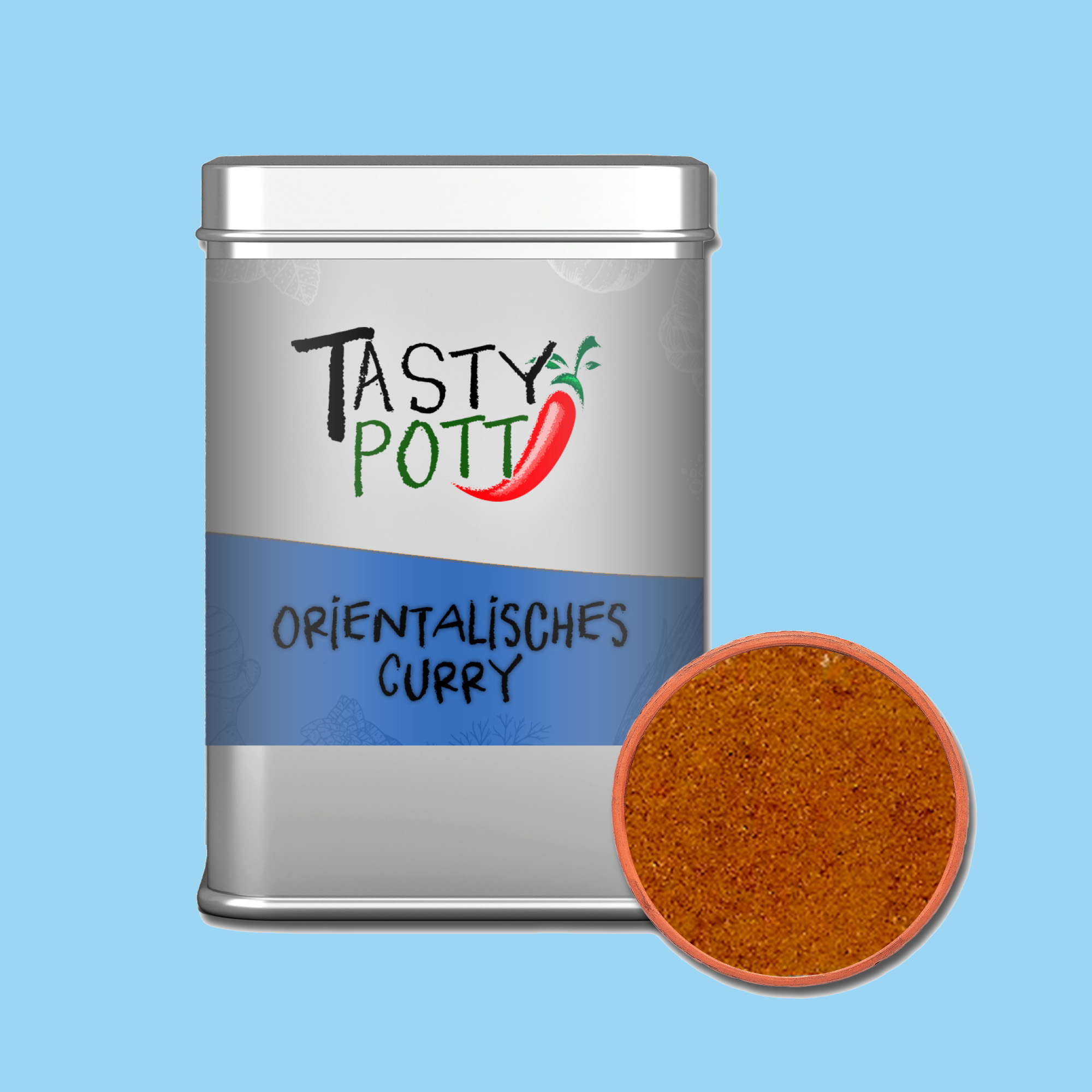 Orientalisches Curry -  Currymischung - 75g Dose von Tasty Pott Orientalisches Curry -  Currymischung - 75g Dose von Tasty Pott