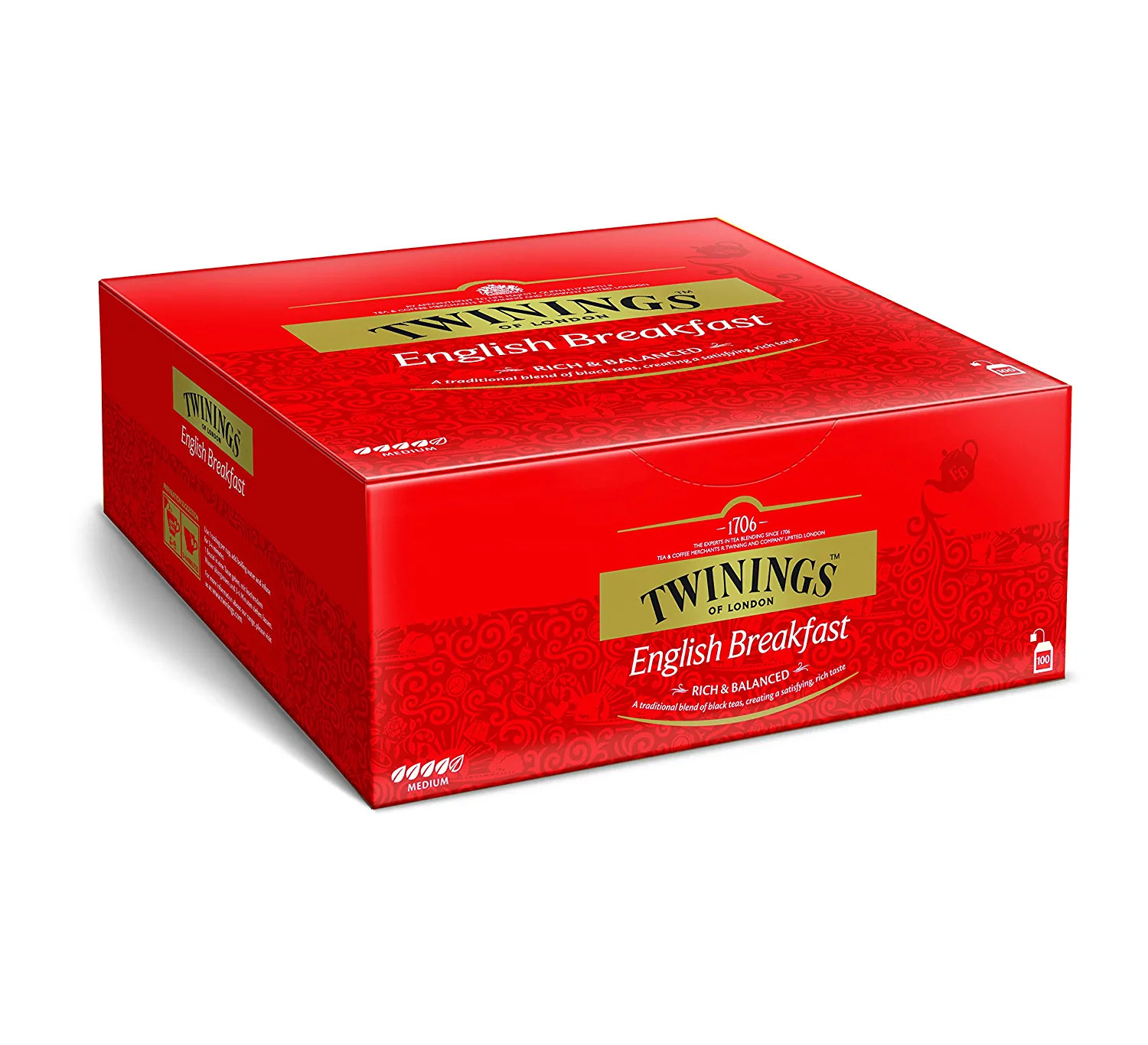 Twinings English Breakfast Tea, 100 Teebeutel, 200g