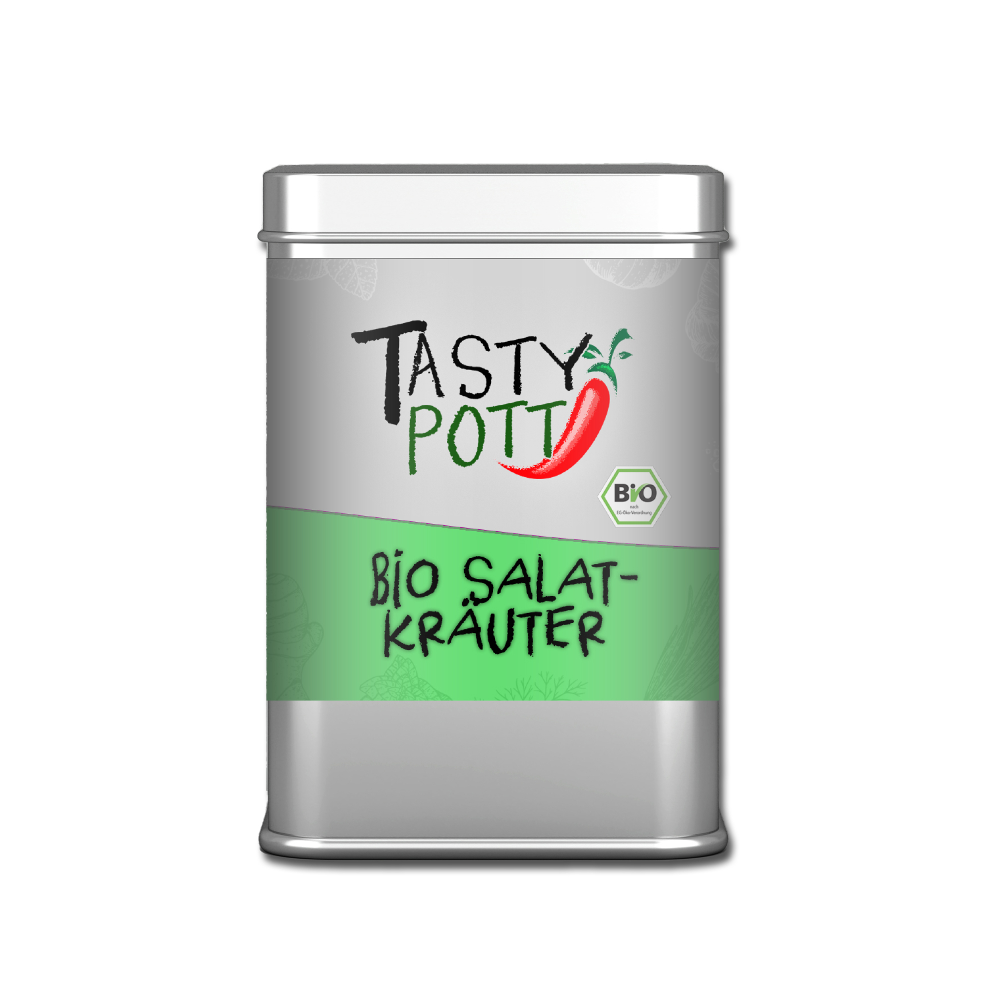 Bio Salatkräuter - Kräutermischungen - 50g Dose von Tasty Pott
