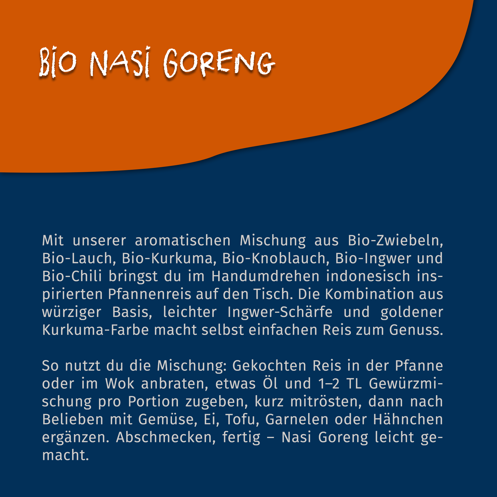 Bio Nasi Goreng Gewürzmischung 40g
