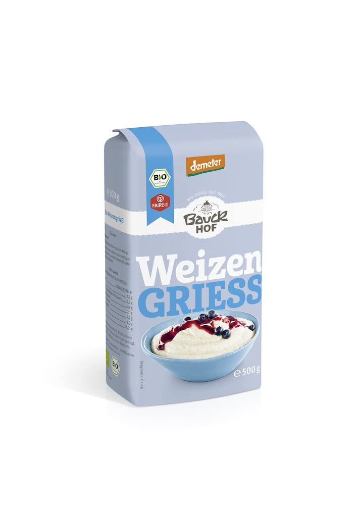 Bauckhof Bio Weizengrieß Demeter (2x500g)