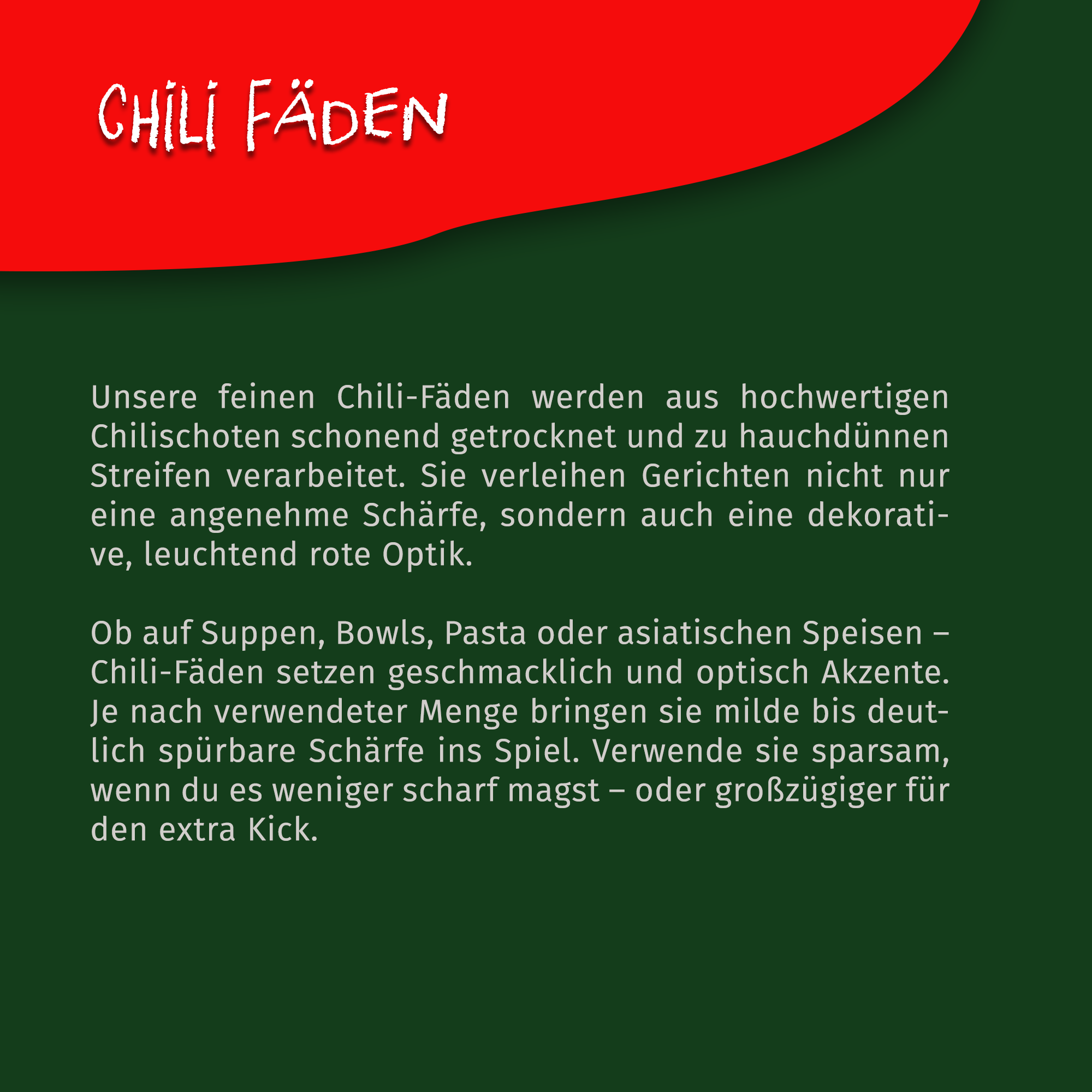 Tasty Pott Chili Fäden fein 10g Dose