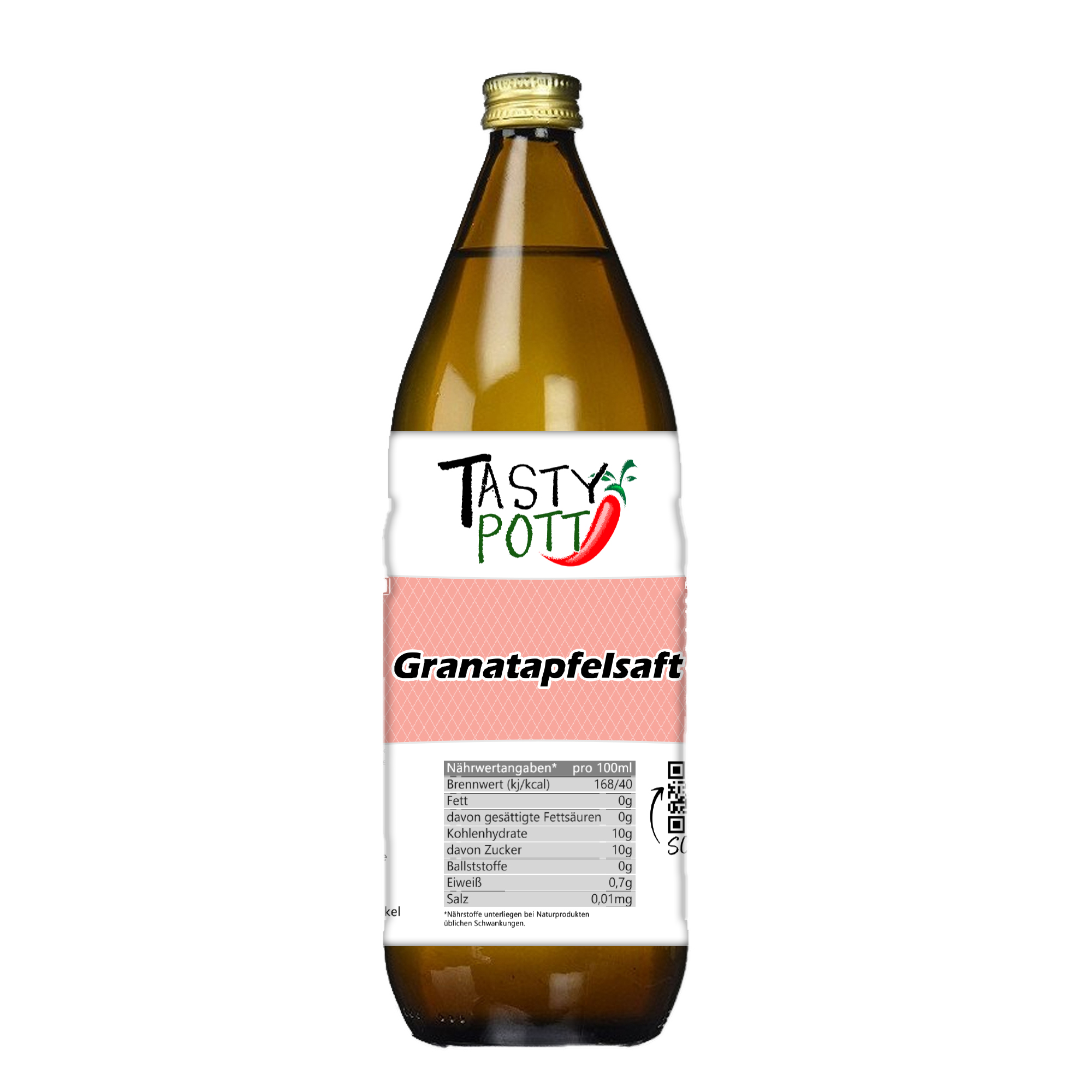 Granatapfelsaft - Granatapfel Direktsaft aus 100 % Muttersaft  - 1000ml Flasche Tasty Pott Granatapfelsaft - Granatapfel Direktsaft aus 100 % Muttersaft  - 1000ml Flasche Tasty Pott
