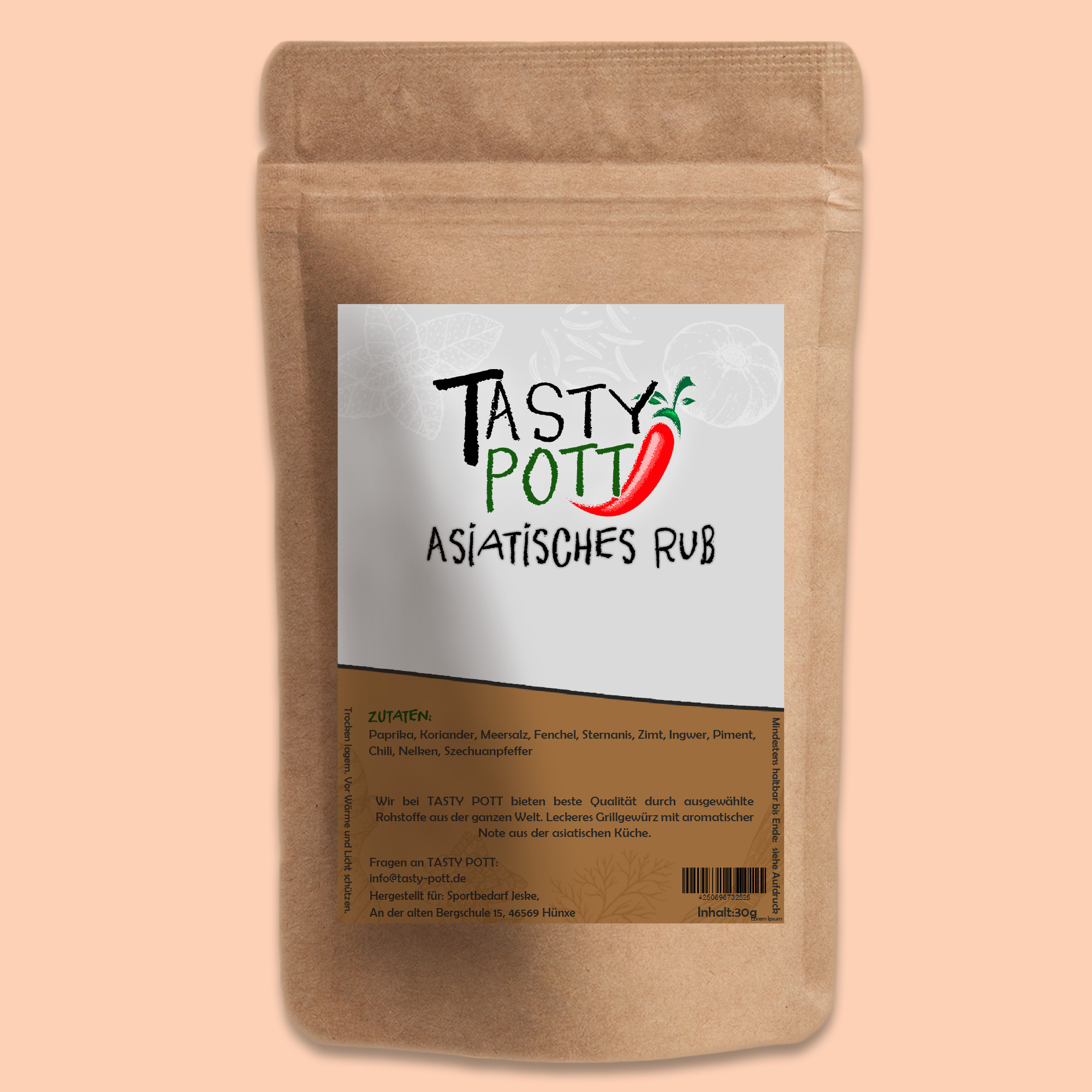 Tasty Pott Asiatisches Grillgewürz 500g Tasty Pott Asiatisches Grillgewürz 500g