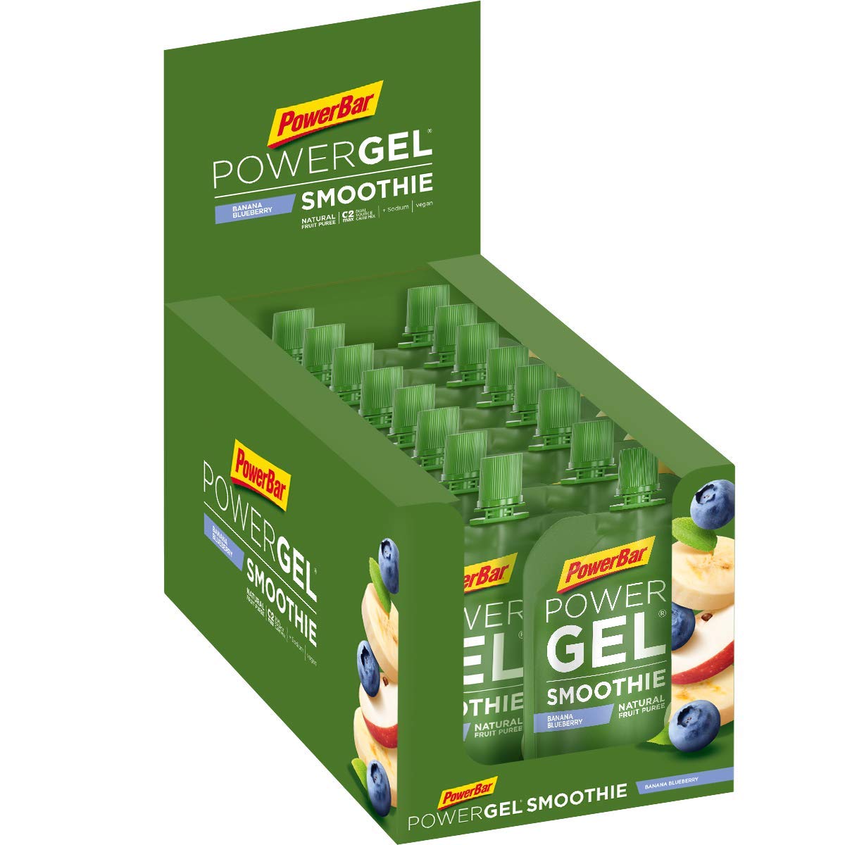 PowerBar PowerGel Smoothies 16x90g - Veganer Energie Smoothie PowerBar PowerGel Smoothies 16x90g - Veganer Energie Smoothie