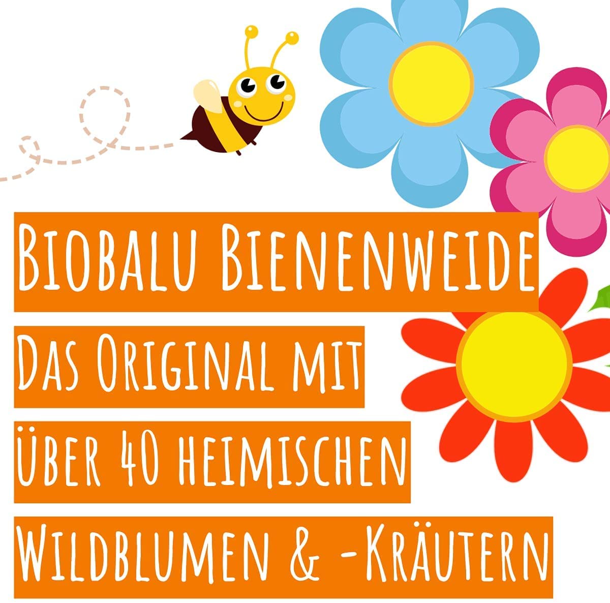 Biobalu Bienenweide - Zum Selberpflücken und Freude schenken 100x 4g Biobalu Bienenweide - Zum Selberpflücken und Freude schenken 100x 4g