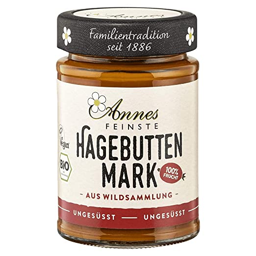Annes Feinste Bio Hagebuttenmark, 190g Glas Annes Feinste Bio Hagebuttenmark, 190g Glas