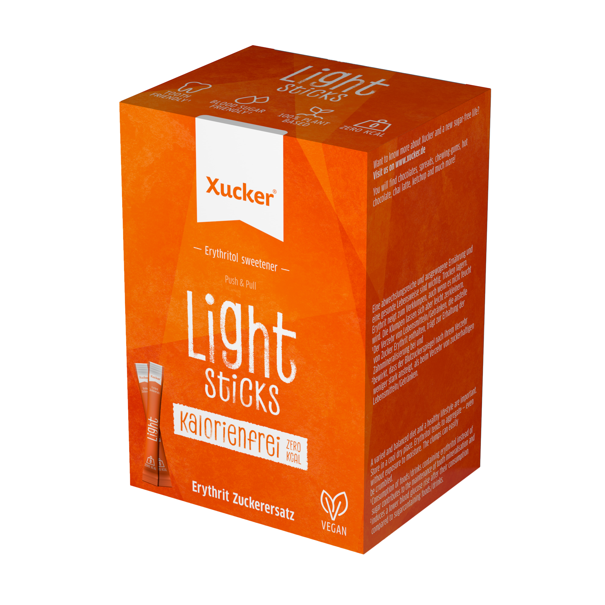 Xucker - 2er Pack Erythrit Light Sticks (2 x 250 g)