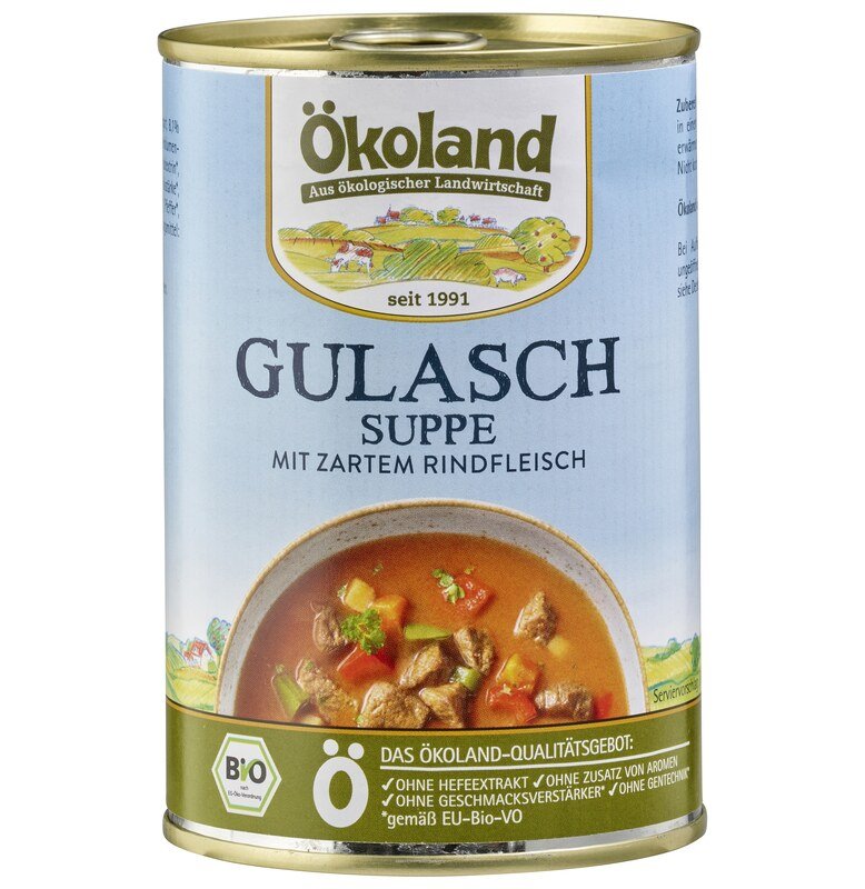 ÖKOLAND Gulaschsuppe,(6 x 400 g)
