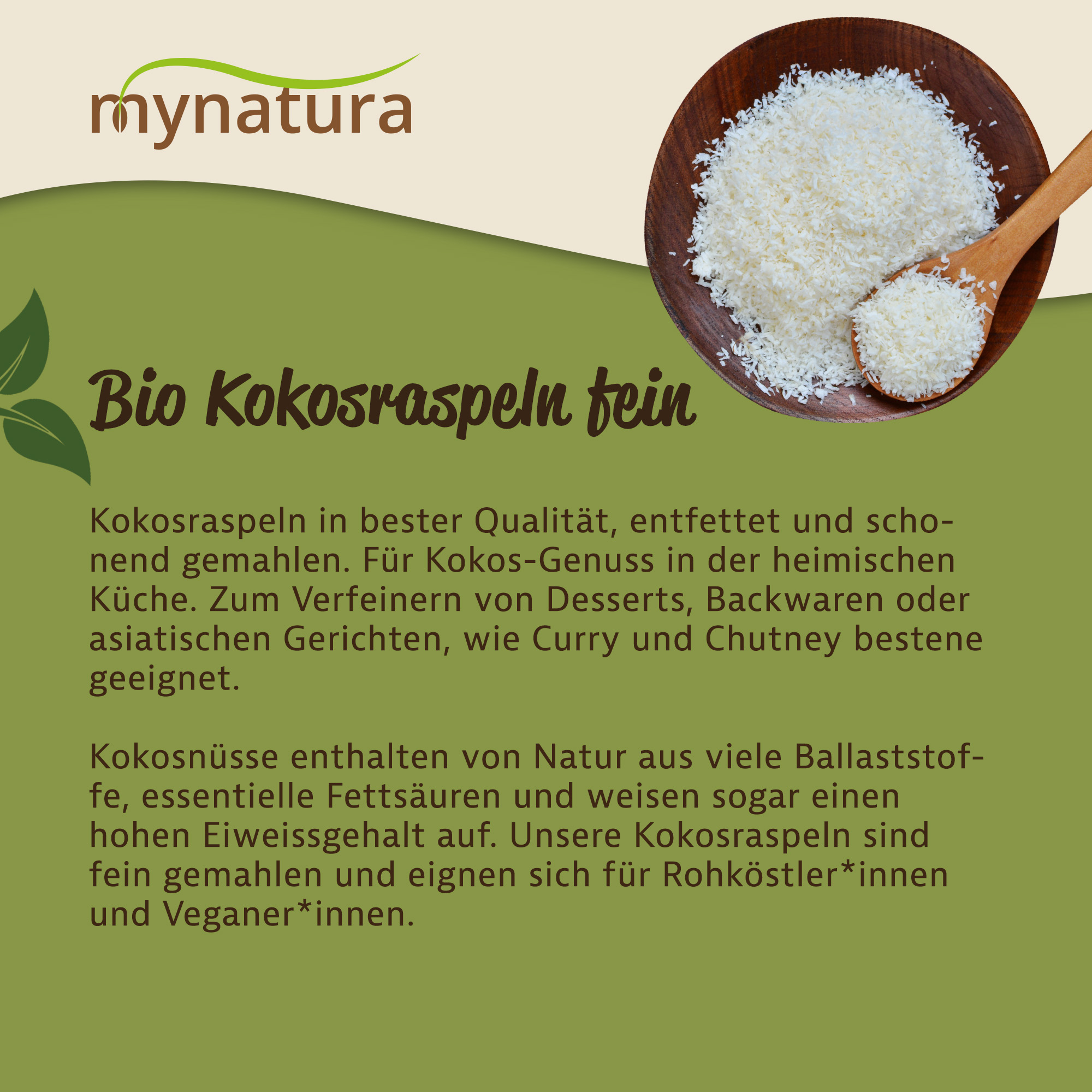 Kokosraspeln Bio – Vielseitige Zutat für Backen, Desserts & exotische Küche 3x1Kg