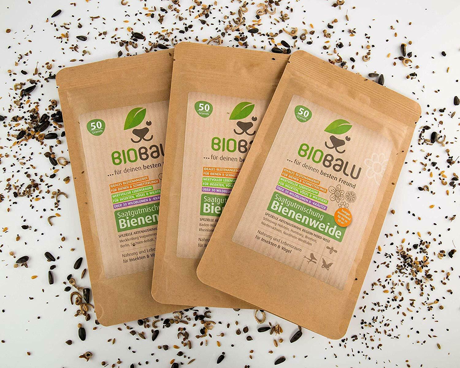 Biobalu Bienenweide Saatgutmischung Natur- Umweltschutz 50g Biobalu Bienenweide Saatgutmischung Natur- Umweltschutz 50g