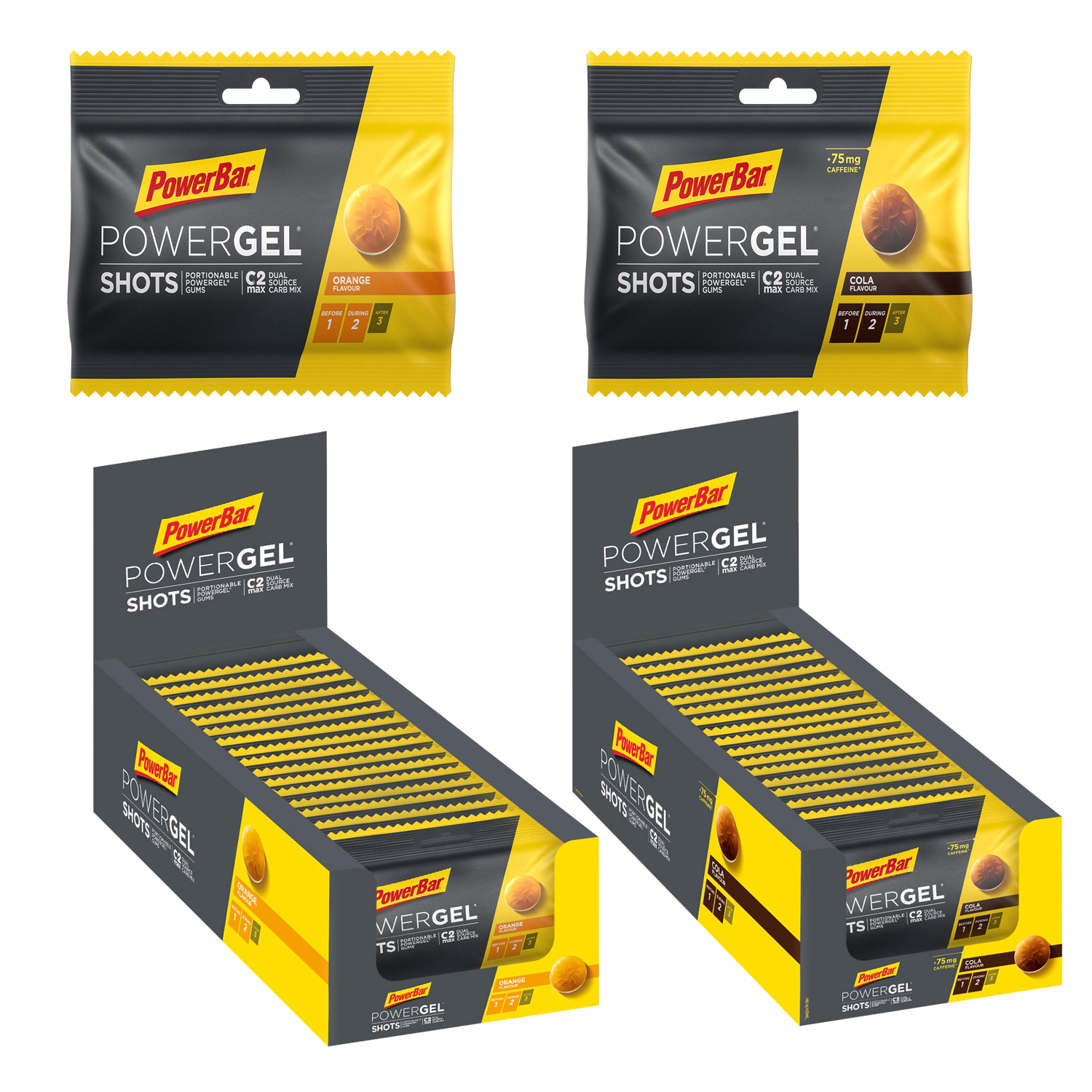 PowerBar Ride Gel Shots, 24 x 60g Beutel BOX PowerBar Ride Gel Shots, 24 x 60g Beutel BOX