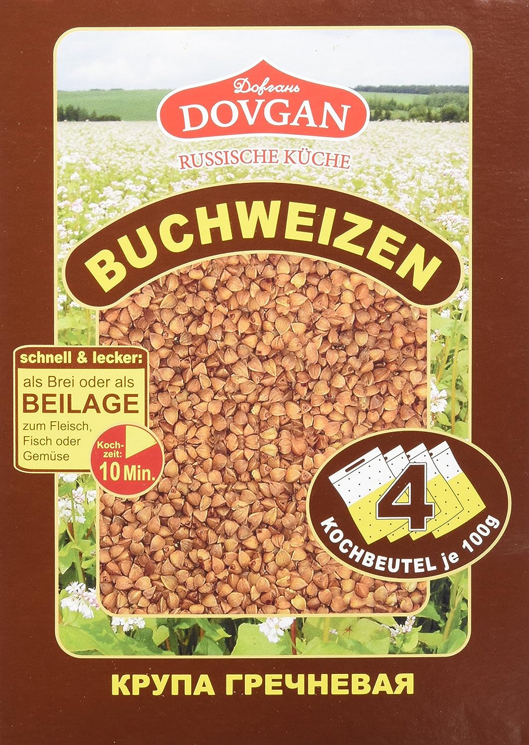 Dovgan Buchweizen im Kochbeutel,  400 g Dovgan Buchweizen im Kochbeutel,  400 g