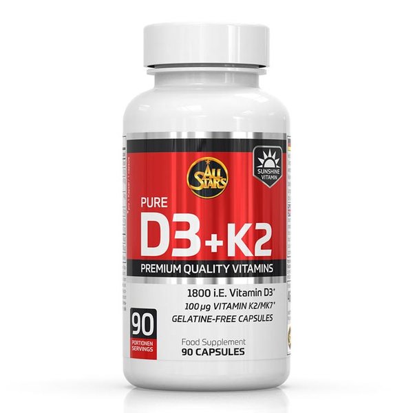 ALL STARS Vitamin D3 + K2 - 90 Kapseln