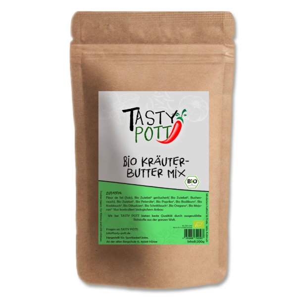 Tasty Pott Bio Kräuterbutter Mix Nachfüllbeutel 200g