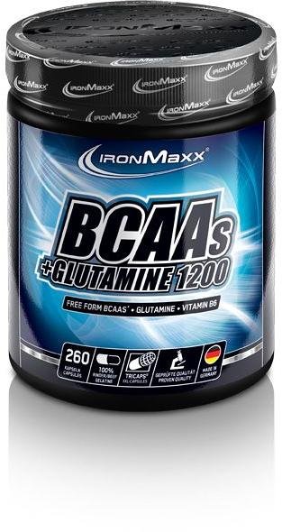 Ironmaxx BCAA's + Glutamin TRICAPS, 260 Kapseln. a 1200mg