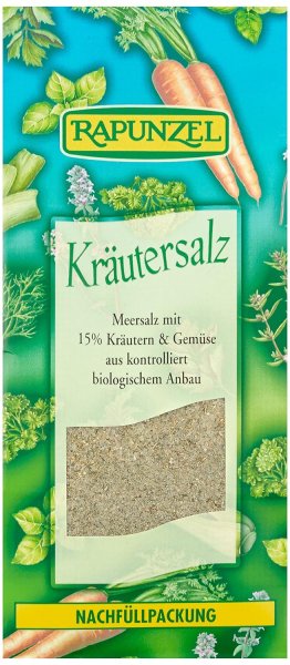 Rapunzel Kräutersalz mit 15% Kräutern und Gemüse (500g)