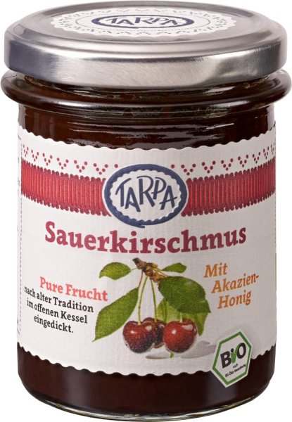 Tarpa Bio Sauerkirschmus mit Akazienhonig 220 g