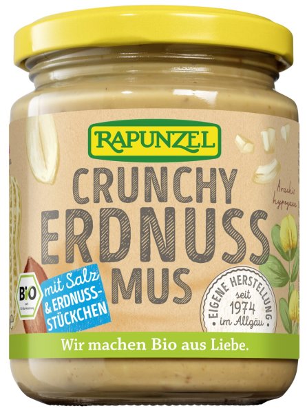 Erdnussmus Crunchy mit Salz (6x250g)BIO