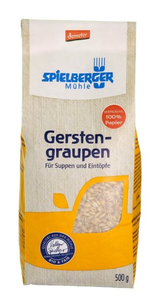 Spielberger Mühle Gerstengraupen, demeter -(500g)