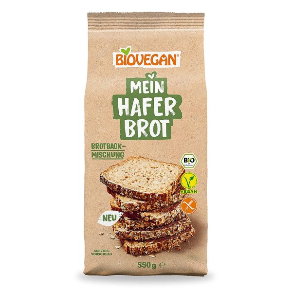 Biovegan Mein Wikinger Brød, glutenfreie Brotbackmischung mit Saaten, frisches Brot einfach selber b