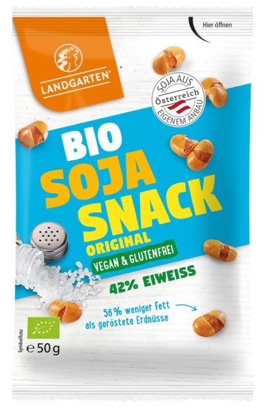 Landgarten Bio Soja Snack Original, 50 g