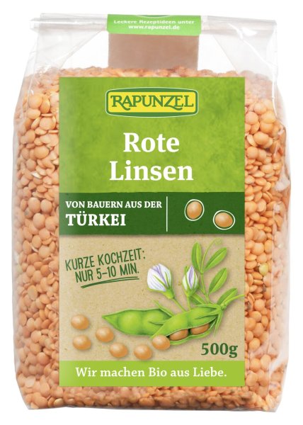 Rapunzel Bio Linsen, rot, (500g)