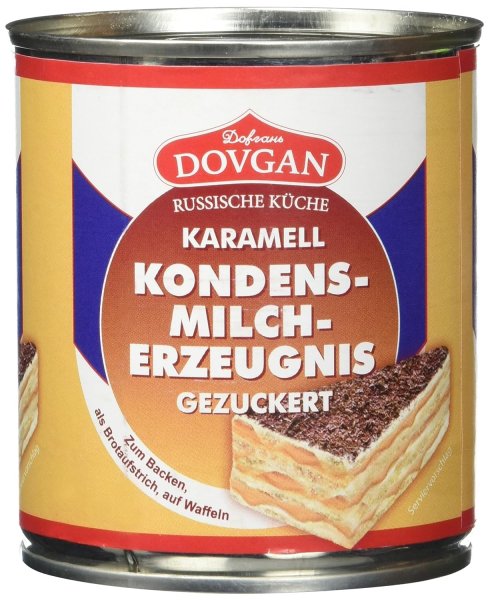 DOVGAN Gezuckertes Kondensmilcherzeugnis Karamell (6x397g)