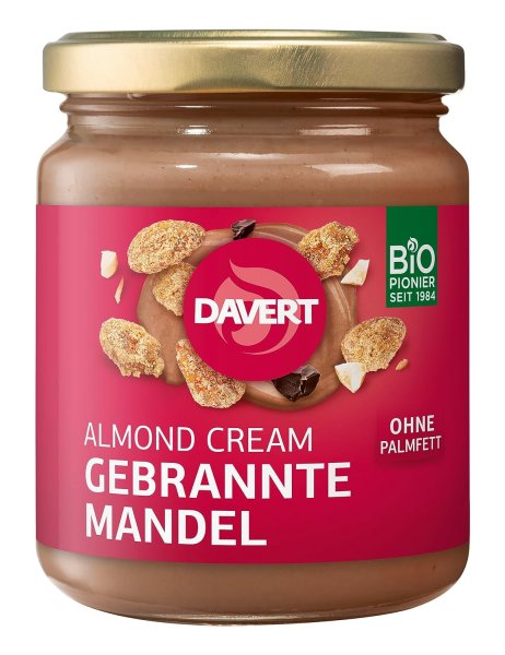 Davert Almond Cream Gebrannte Mandel Aufstrich (3x250g)