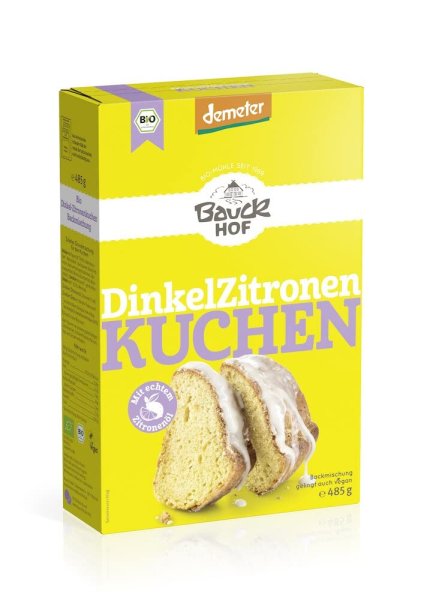 Bauckhof Bio Dinkel Zitronenkuchen Demeter (1 x 485 g)