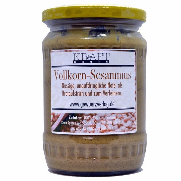 Kraft-Ernte Vollkorn Sesam-Tahin (Sesammus) 500g