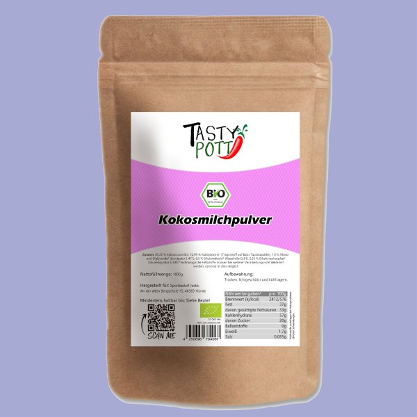 Tasty Pott Bio Kokosmilchpulver 1000g