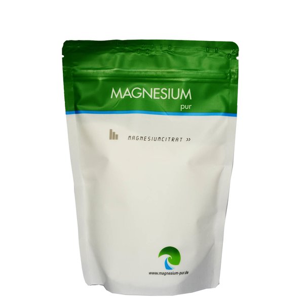 Magnesium Pur Pulver 500g Beutel PULVER Citrat Magnesiumcitrat