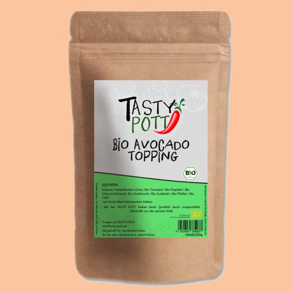 Tasty Pott Bio Avocado Topping Kräutermischungen 250g Nachfüllbeutel