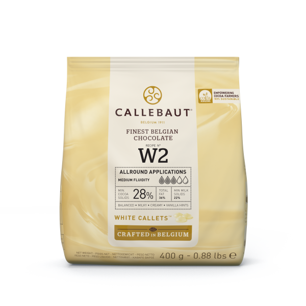 Callebaut, Kuvertüre Callets, weiße Schokolade(400g)